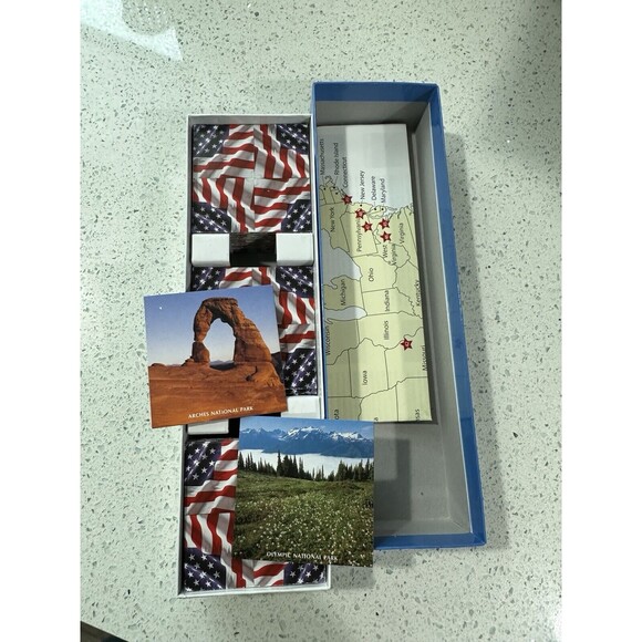 America's National Parks Monuments Memorials 60 Piece Memory Card Game 100 Cards - Picture 3 of 3